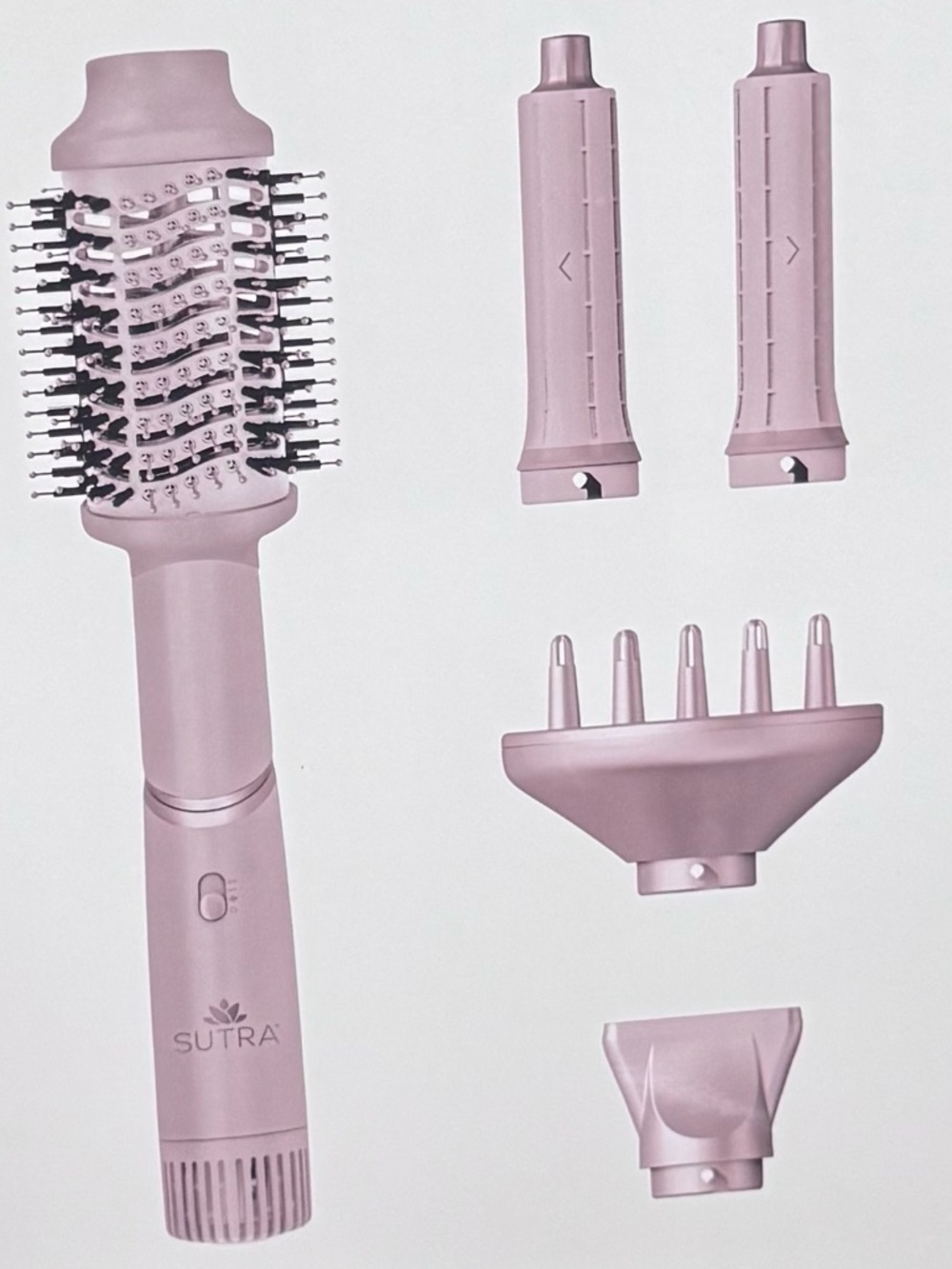 SUTRA Aero Styler Rose Gold Multi-Styler Hair Tool NEW w/ Attachments